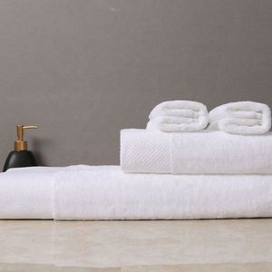 Factory Custom Logo Luxury Hotel Spa <b>Towel</b> Set 100% Cotton Bath <b>Towel</b> Embroidered Plaid Pattern Custom Logo <b>Pink</b> <b>Towel</b> - Product Image 5