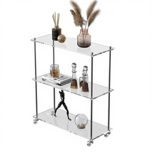 Mesa Auxiliar de Piedra de Lujo Ligero para Sala de Estar, Mesa de Centro Extraíble, Estante de Almacenamiento para Cocina y Hogar - Product Image 1