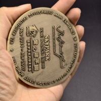 Pièce de monnaie commémorative personnalisée en alliage de zinc, finition vintage, pièce de collection pour événements de club, collectes de fonds caritatives, souvenirs de mariage