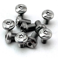 Vis de fixation pour poignées de pistolet 1911, accessoires M2 12mm métrique/pouce, vis Torx en acier inoxydable 416, noir et argent, accessoires de vis AQK1911