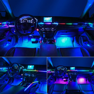 14 en 1 Couleur Rgb Symphonie Voiture Atmosphère Intérieur Led Acrylique Guide Fibre Optique Décoration Universelle Lumières Ambiantes F - Product Image 6