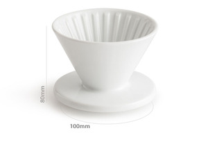 Filtros de café reutilizables taza de filtro de café <span class=keywords><strong>Pozzo</strong></span> gotero de cerámica tostado taza de filtro hecha a mano accesorios de café - Product Image 5