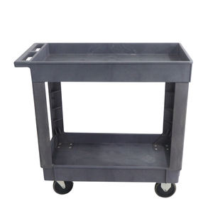 รถเข็นเก็บของ2ชั้นพร้อมที่จับสำหรับงานหนักถาดเล็กรับน้ำหนักได้500ปอนด์ - Product Image 3