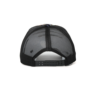 Casquette réglable en maille unisexe pour activités de plein air, motif léopard brodé avec logo personnalisé, couleur orange, idéale pour la chasse et la pêche – Grande Vente