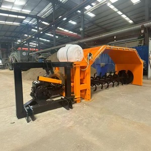 Precio del volteador de compost para tractor, equipo de producción de fertilizantes orgánicos, máquina de compostaje de residuos animales - Product Image 1