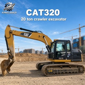 Excavadora de cadenas usada Caterpillar 320D de 20 toneladas, fabricada en Japón, modelos CAT 320, 320D, 320D2, 320E, 320GC - Product Image 1