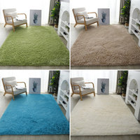 Tapis de salon en soie et laine de designer, à poils épais, non pelucheux, parfait pour un style d'intérieur contemporain
