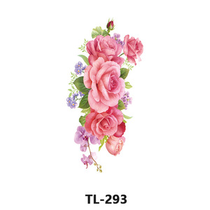Nouveauté 2026 – Autocollants de <span class=keywords><strong>tatouage</strong></span> temporaire personnalisables et imperméables pour femmes, motif fleur de <span class=keywords><strong>rose</strong></span> longue durée, décoration corporelle artistique - Product Image 6