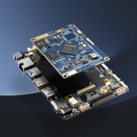 Placa Base Android SBC RK3568 RK3399 RK3588 de Tamaño Pequeño con Ventilador, UART, LAN, Ranura para Tarjeta SIM 4G 5G para IoT y Drones
