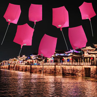 Lanterne à LED écologique, ballon à l'hélium, lumière ambiante, décoration de fête en plein air, commande par lots de 20 pièces