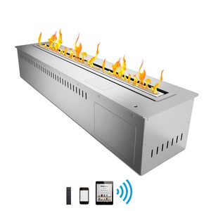 Inno-living Fire Cheminée moderne 200cm Noir Argent Smart Home Cheminée au <span class=keywords><strong>bio</strong></span>éthanol <span class=keywords><strong>Prix</strong></span> - Product Image 2