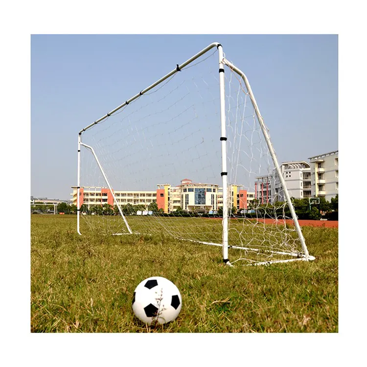 सस्ते बच्चों के फुटसल लक्ष्य 3m x 2m खिलौना बंधनेवाला पोर्टेबल प्रशिक्षण फुटबॉल एल्यूमीनियम पॉप अप गोल पोस्ट