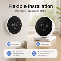 Controlador de Calefacción por Suelo Radiante Tuya, Termostato Inteligente Inalámbrico RF Programable para Caldera de Gas con Alexa, Yandex y Google