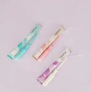 most sold products 2023 natural OEM disposable organic cotton plastic applicator organic tampons