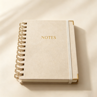 Agenda/Diario Personalizable sin Fecha con Logotipo Personalizado, Tapa Dura, Planificador Diario/Semanal, Cuadernos con Pegatinas, Venta al por Mayor