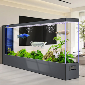 Aquarium Fish tank with Water <strong>Pumps</strong> Large Rectangle Side <strong>Filter</strong> Ultra Clear Glass Cabinet Smart Self Cleaning - Product Image 1