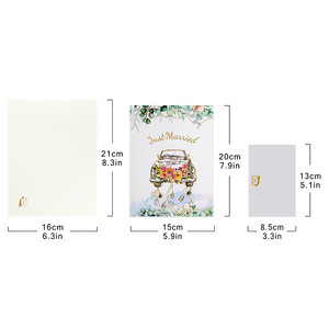 Thiết kế mới cao cấp thủ công giấy điêu khắc ngày Valentine đám cưới cổ điển xe 3D <span class=keywords><strong>pop</strong></span>-up thiệp chúc mừng - Product Image 6