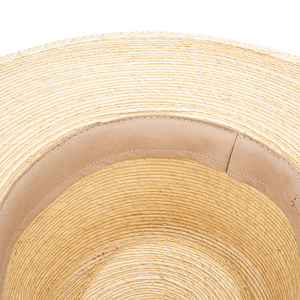 Linghong 100% colore naturale eco-friendly a tesa larga Fedora nastro nero cappelliera Sun Sombrero De <span class=keywords><strong>Palma</strong></span> per feste - Product Image 5