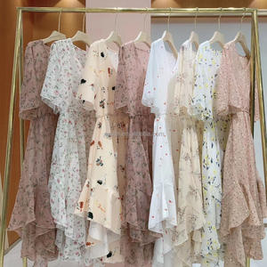 <strong>Sweet</strong> Floral Dress Bales French Skirts Wholesale Second Hand Clothing in Bales Used Women Dresses - Product Image 2