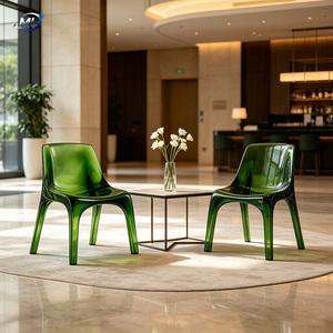 ML Transparent Tinted Resin Molded <b>Chair</b> Postmodern Living Room Furniture Solid Back Stackable Modern Design Home Furniture - Product Image 4
