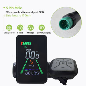 L5 [Haytrix] Compteur de vitesse <span class=keywords><strong>LCD</strong></span> en alliage d'aluminium de haute qualité, étanche, durable et écologique, pour <span class=keywords><strong>vélo</strong></span> <span class=keywords><strong>électrique</strong></span>, vitesse réglable 24V/36V/48V - Product Image 1