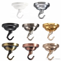 Accessoires d'éclairage Plafonnier Plaque de plafond Cache-câble Support en chrome brossé Montage en saillie pour luminaire suspendu