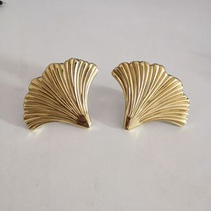 Brass Maple and Ginkgo Leaves Handle <b>Knob</b> <b>for</b> <b>Dresser</b> Cabinet Wardrobe-Midcentury Design Durable Kitchen & Living Room Use - Product Image 3