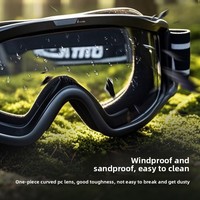 Lunettes de sport d'extérieur en plastique transparent, coupe-vent, anti-sable, pour le ski et le cyclisme – Nouveau style, vente en gros usine