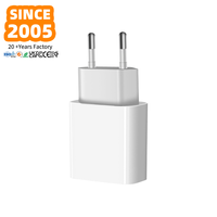 Cargador Rápido USB C PD de 20W, Enchufe Europeo, Adaptador de Corriente con Cable Tipo C para Teléfono Inteligente, Gran Venta