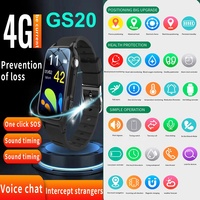 Reloj inteligente de salud con pulsera de ubicación GPS GS20 4G con botón SOS de detección de caídas para relojes inteligentes para personas mayores