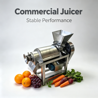 Commerciële industriële spiraalvormige schroef fruitpers sinaasappelsapcentrifuge en -pulpmachine
