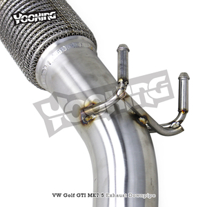 Tuyau d'échappement OEM pour VW <span class=keywords><strong>GOLF</strong></span> <span class=keywords><strong>7</strong></span>/<span class=keywords><strong>7</strong></span>.5 MK7/MK7.5 <span class=keywords><strong>GTI</strong></span> 2.0T 2014-2020 Racing SS304 Free Flow Pipe - Product Image 4