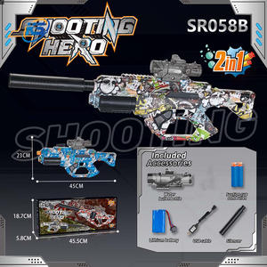 Оптовая Продажа с фабрики, хорошее качество, 2 в 1, космический пистолет, стрельба, красочный гель-бластер, пистолет с водяным шаром, игрушка для детей и взрослых - Product Image 2