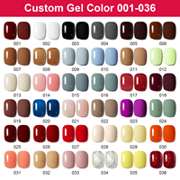Ensemble de vernis à ongles en gel OEM à étiquette privée, logo personnalisé, 72 couleurs, vernis à ongles UV LED qui s'enlève par trempage, échantillons gratuits