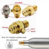 Régulateur de CO2 2-en-1 avec kit de tuyau carbonaté à raccord rapide, chargeur de CO2 pour brassage maison (0-60 PSI) et régulateur de pression pour eau gazeuse DIY