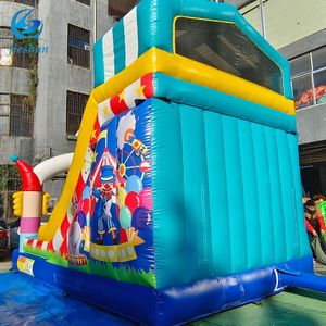 Bán Hot thể thao ngoài trời chú hề trượt Inflatable PVC sân chơi cho trẻ em với Slide - Product Image 4