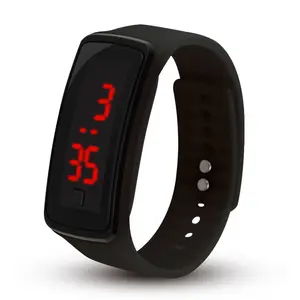 Großhandel Mode Touch Digital Kinder Silikon band Sport LED Uhr Günstige Geschenk Armbänder Bunte Led Armbanduhren