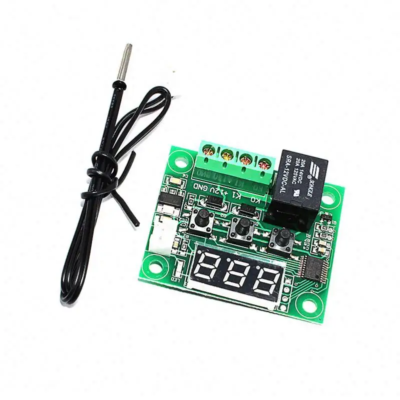 W1209 Digital Red LED DC 12V Wärme kühlung Thermostat Temperatur regler Modul Ein/Aus Controller Board NTC Sensor