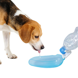 Portable Outdoor Pet Water Dispenser For Dogs And Cats Plastic <b>Manual</b> <b>Pump</b> Travel Use - Product Image 1