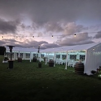 Tentes d'extérieur en alliage d'aluminium de haute qualité 20X40Stretch Waterproof Cheese Hut Party Tente d'église