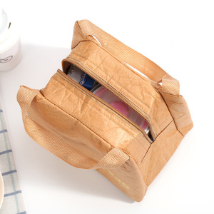 Sacchetto di chiusura con gancio e anello con coperchio a 2024 per latte materno alimentare sacchetto di raffreddamento per pranzo isolato con sacchetto di carta Kraft in alluminio a tenuta stagna - Product Image 6