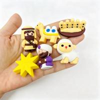 Calendrier de l'Avent 2026 USA : Nouveauté, 25 figurines de la Nativité en résine, sûres pour les enfants, mini figurines 3D, boîte mystère pour la famille et les fêtes de Noël