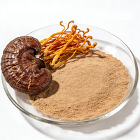 Café instantané Reishi à étiquette privée OEM/ODM, goût neutre, sans sucre, mélange adaptogène, extrait de Ganoderma, poudre de café de qualité supérieure