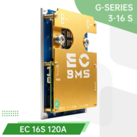 ECBMS Solar Ready BMS 3S-16S 120A 100A 12V Placa de Equilibrio Rápido para Baterías LiFePO4 Li-ion, Equilibrio Inteligente para Motocicletas Eléctricas