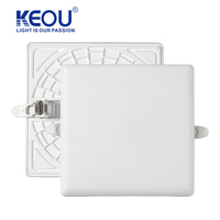 Plafonnier encastré carré KEOU de 6 pouces, 24W