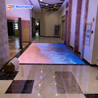 Pantalla LED Interactiva para Piso P1.2 P1.53, Pantalla de Video LED para Piso con Sensor de Presión para Pistas de Baile, Clubes, Bares y Entretenimiento
