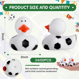 Jouet aquatique en plastique en forme de logo personnalisé, canard jaune qui couine, idéal pour les jeux aquatiques, produit très vendu - Product Image 2