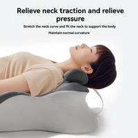 Nouvel oreiller cervical ergonomique avec zones de soutien scientifique Support cervical en mousse à mémoire de forme à étirement inversé pour le bureau et les voyages