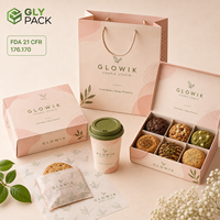 Boîte cadeau personnalisée pour biscuits de boulangerie avec séparateurs, emballage en papier alimentaire pour biscuits, macarons, desserts, boîte à biscuits à emporter