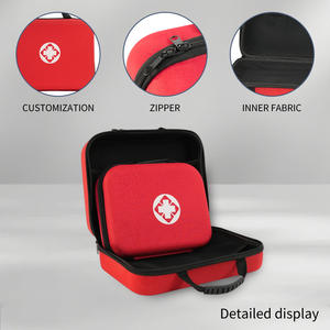 Estuche de Almacenamiento Médico de Emergencia Portátil, Impermeable y Duradero, Rojo, Nuevo, Primeros Auxilios - 30x24cm para Camping, Viajes y Hogar - Product Image 1